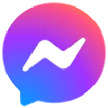 Facebook Messenger icon for contacting Kids Club Spanish School support team
